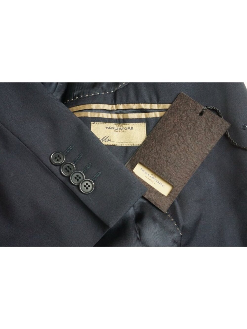 Tagliatore Solid Navy Blue S150s Wool Sport Coat Jacket Sz 46R BRAND NEW
